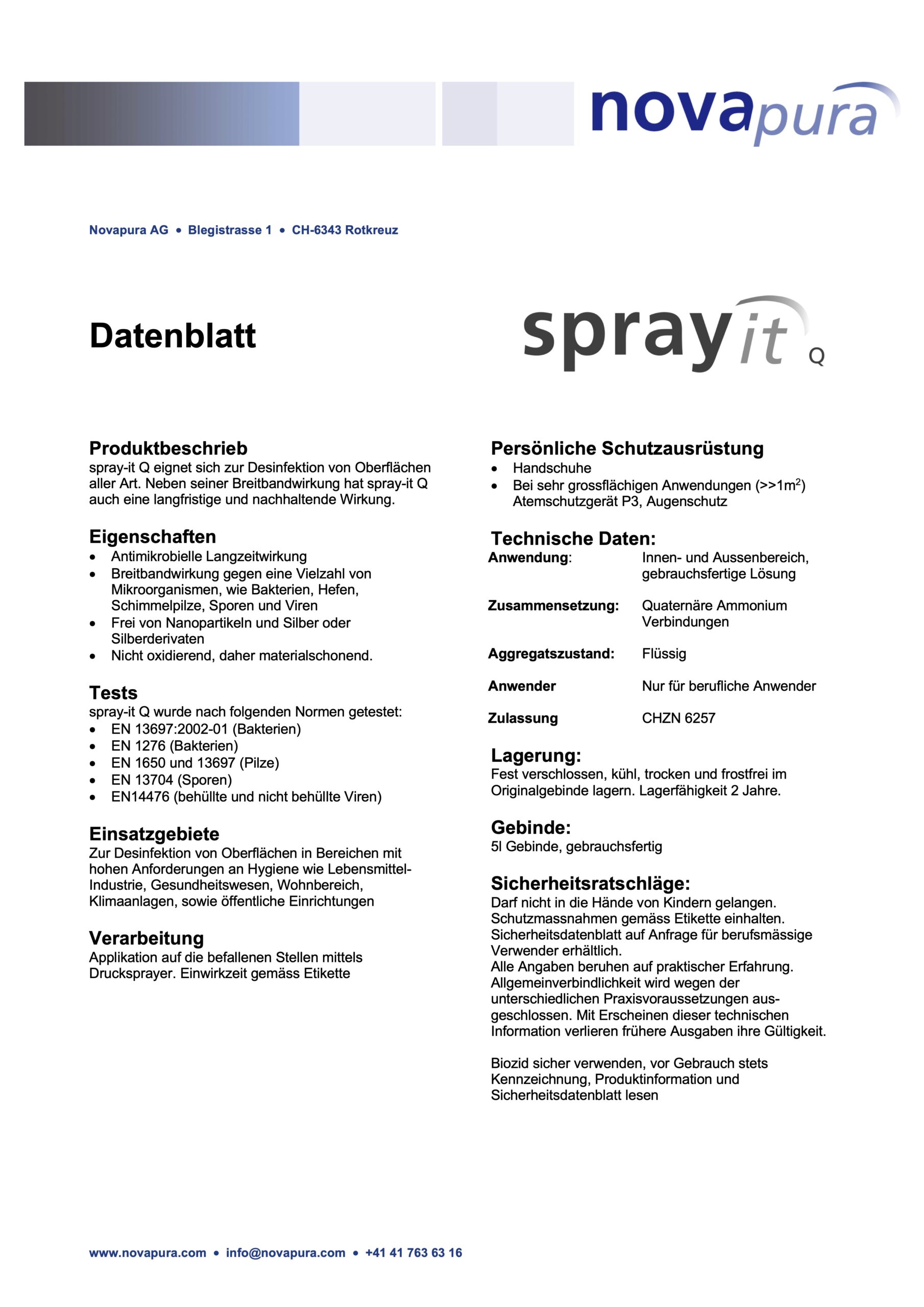 Desinfektionsmittel für den Profi - von Novapura